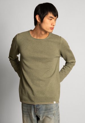 Strickpullover - oliv