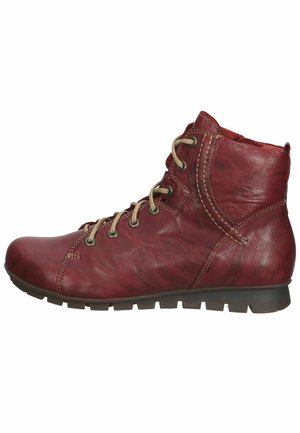3-000095-5000 - Lace-up ankle boots - red