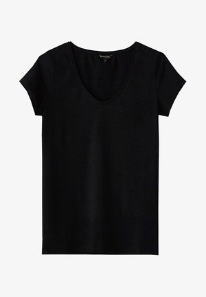 Massimo Dutti, T-shirt basique - black