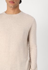 pure cashmere MEN CREW NECK SWEATER - Pulover - beige