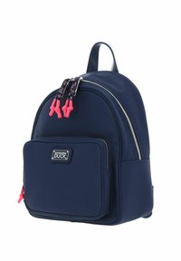 Sac à Dos Mandarina Duck – Cuir Bleu, Pour Ordinateur, Ajustable, Neuf