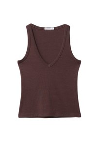 RACERBACK V-NECK  - Top - dark brown