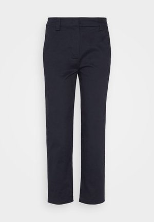 Marc O'Polo MODERN STYLE TAPERED LEG HIGH RISE WELT POCKET - Pantalones chinos - thunder blue