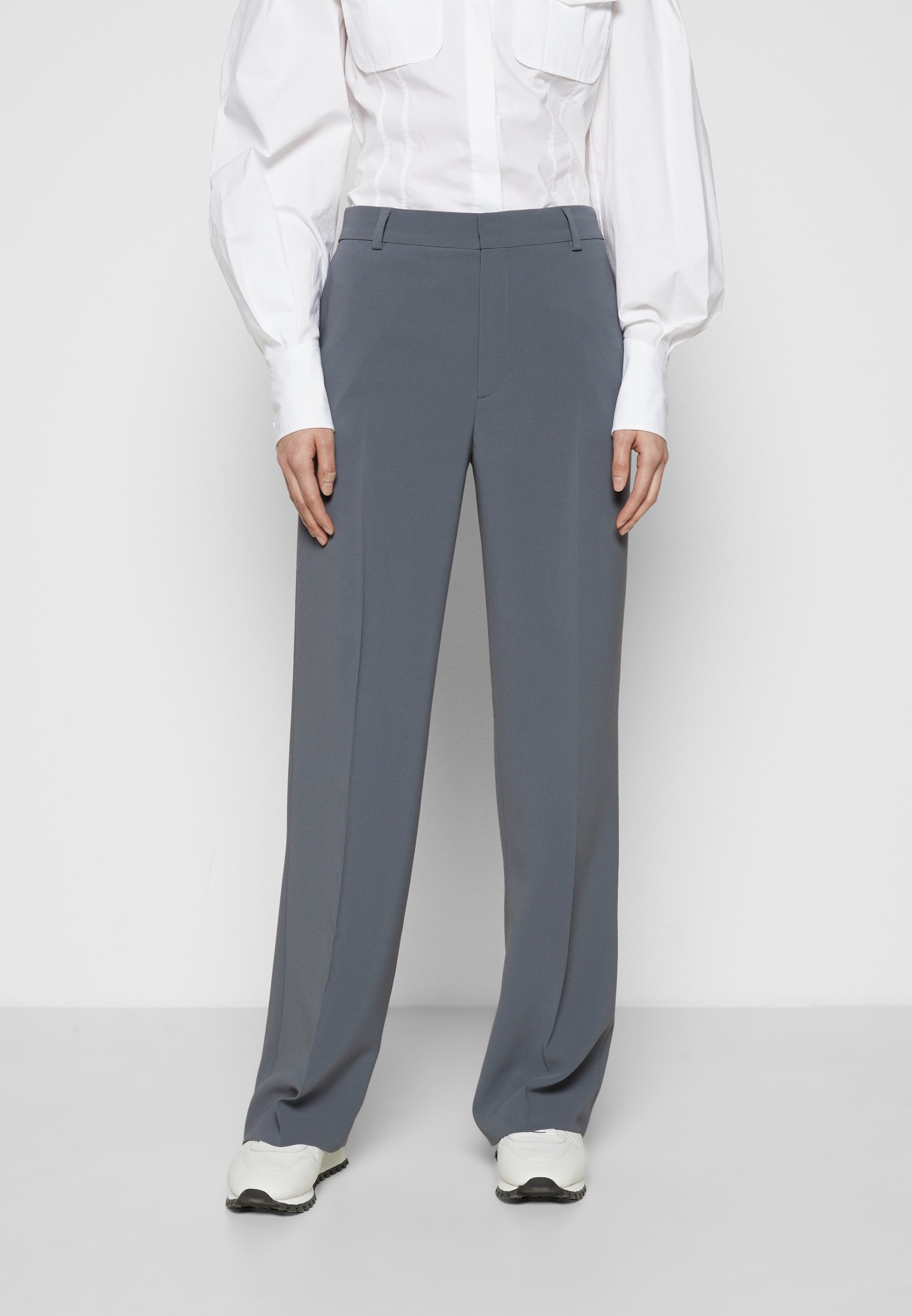 Filippa K HUTTON TROUSER - Broek - dusty blue/blauw - Zalando.nl