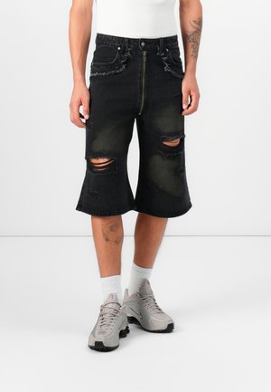PANIC UNISEX - Jeans Shorts - black