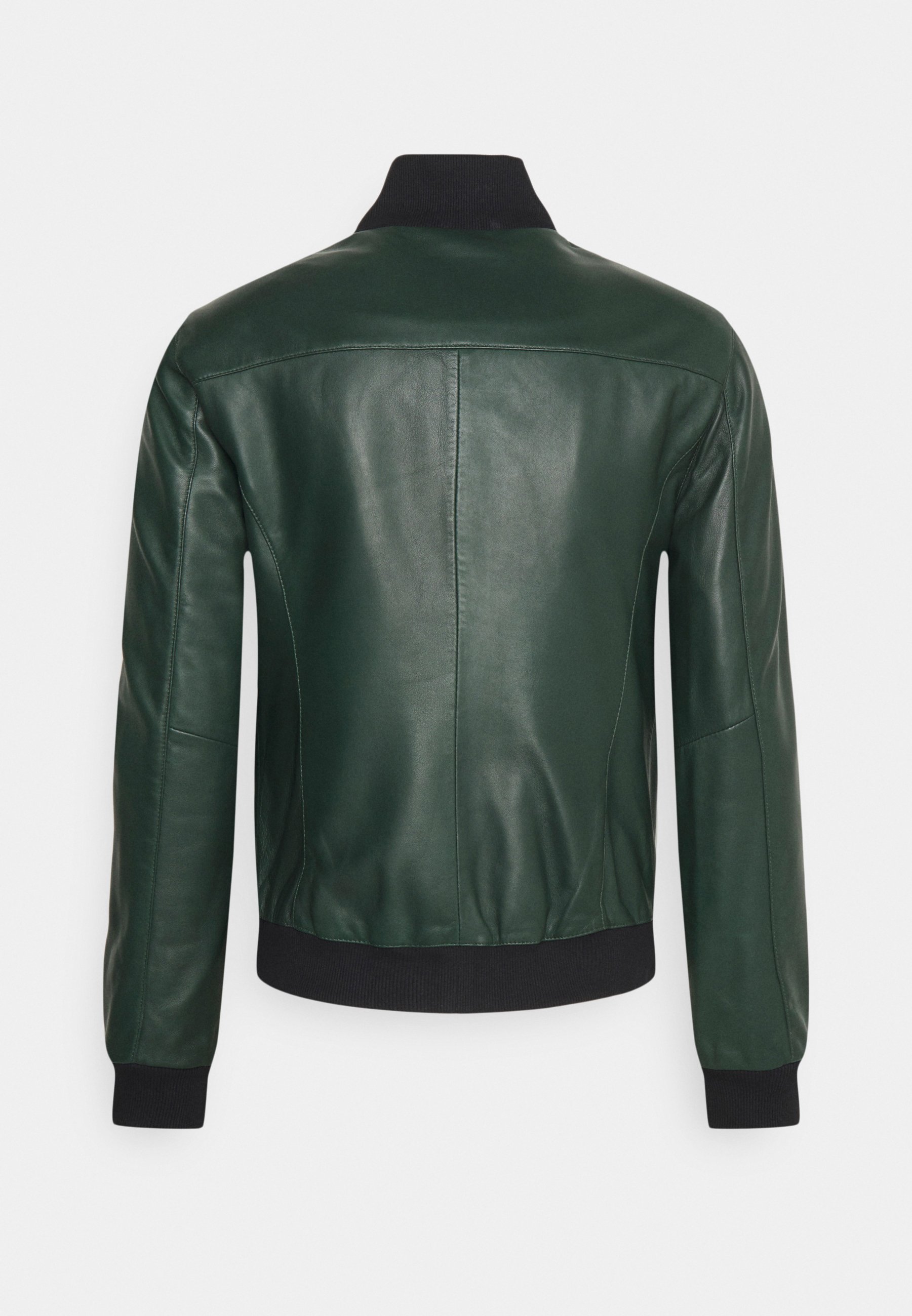 leather jacket green colour