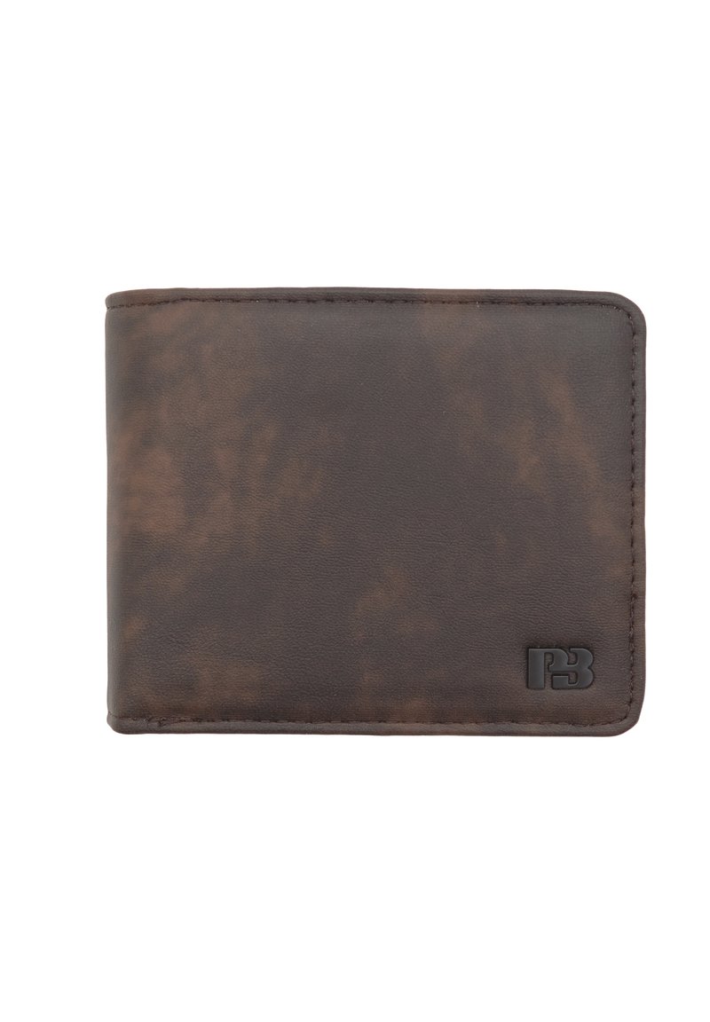 Brown Bear Portafoglio Donna Piccolo In Vera Pelle Con Protezione RFID - Modello BB Lou, Marrone Vintage