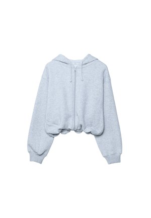 PRINTED HOODED - Sweatjakke - light grey