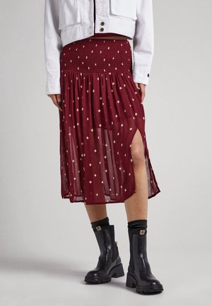A-line skirt - bordeaux