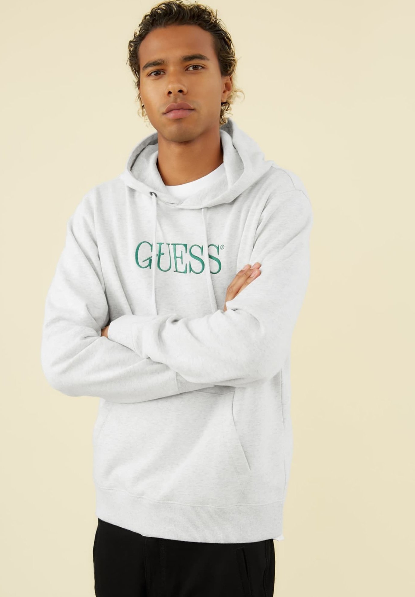 Guess Kapuzenpullover hellgrau Zalando.at Guess Sweatshirt hellgrau Zalando.at