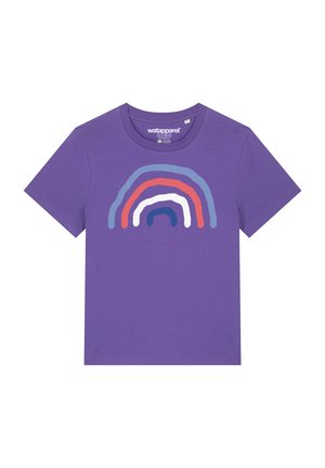 watapparel, REGENBOGEN - Print T-shirt - purple love