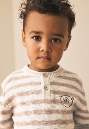 Next REGULAR FIT - HENLEY - Jersey de punto - neutral bear