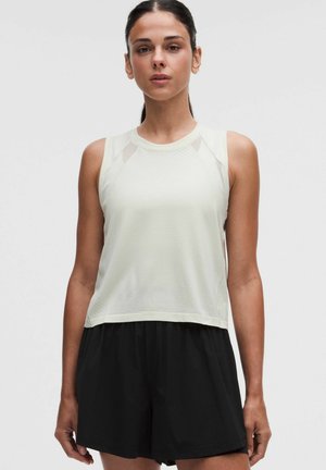 lululemon, SEAMLESS MESH-PANELLED TANK TOP  WOMEN'S SLEEVELESS & TANK TOPS - Top - light ivory