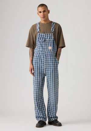 LOOSE OVERALLS - Jeans straight leg - summer check overall