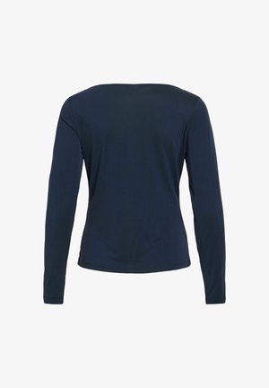 VILA, LONG SLEEVED TOP VIMODALA BOATNECK - Top s dlhým rukávom - navy blazer