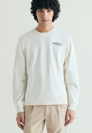 Scalpers GREEN HOUSE EMB - Sudadera - off white