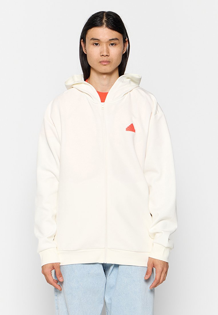 adidas Sportswear Sweater met rits crème adidas Sportswear Sweater met rits crème