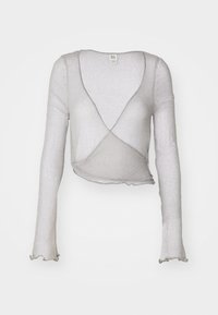 BDG Urban Outfitters SHEER TIE - Chaqueta de punto - grey