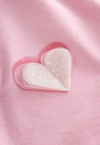 Next LONG SLEEVE HEART APPLIQUÉ - Maglietta a manica lunga - pink