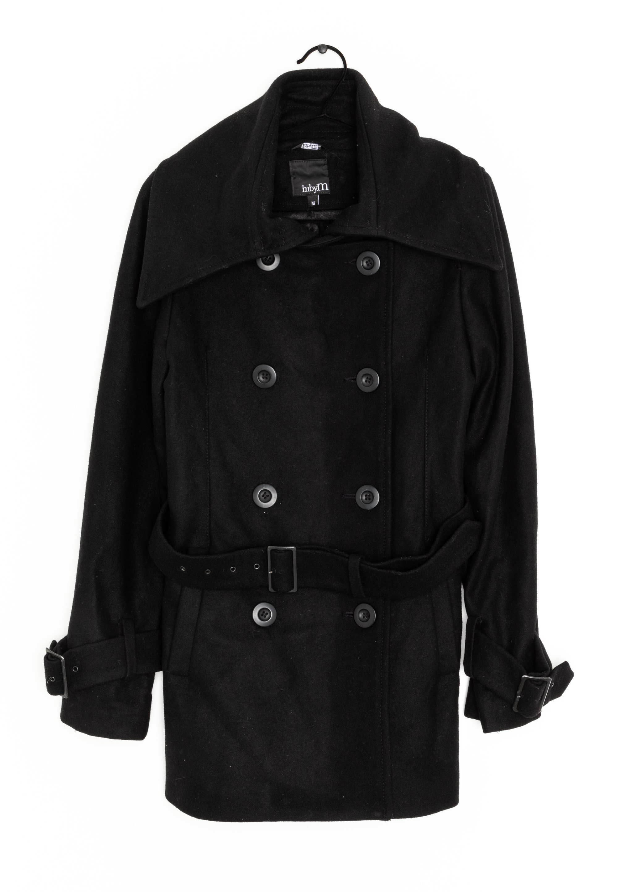 mbyM Abrigo corto black/negro - (Segunda mano) - Zalando.es