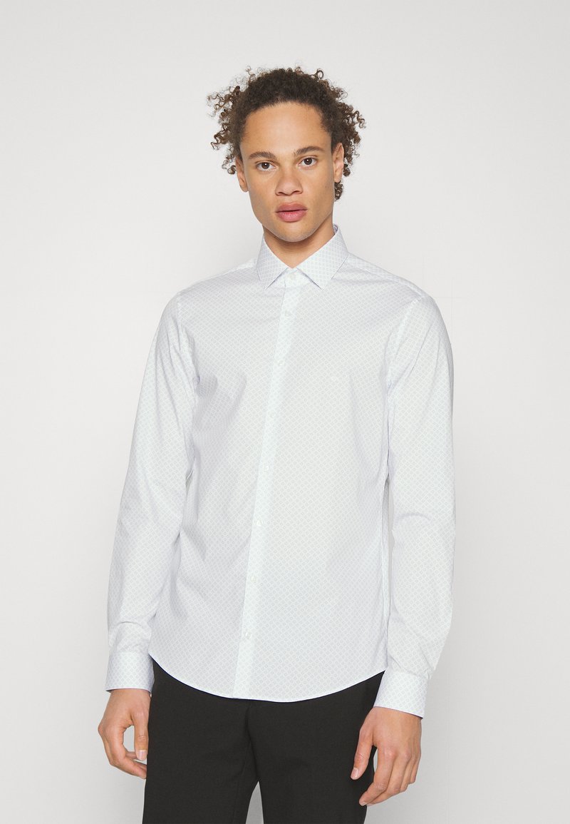 Calvin Klein Tailored POPLIN SQUARE PRINT SLIM SHIRT Formal shirt