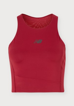 New Balance, RC ELITE STORAGE CROP TANK  - Haut - podium red