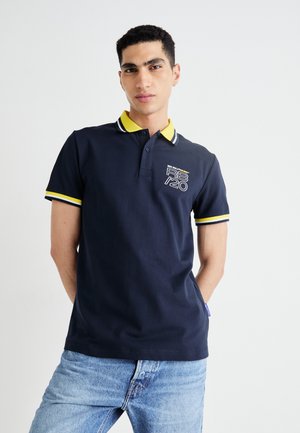 RED BULL RACING GRAPHIC STRIPE COLLAR POLO - Poloshirt - dulwich blue