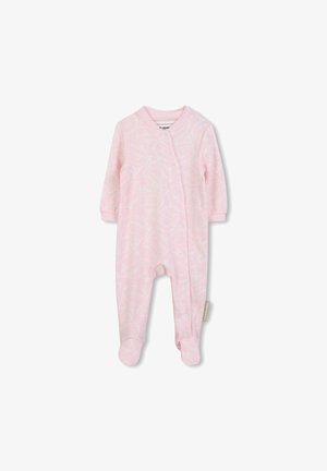 BABY PYJAMAS+BIB+HAT - Mono - off white pink