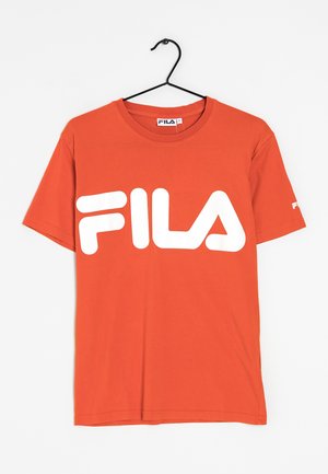 T-shirt imprimé - orange/white