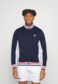 Fila - JACKET BJÖRN - Trainingsvest - navy/white Miniatuurafbeelding 1