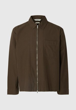 Selected, OVERSHIRT RELAXED FIT - Veste légère - chocolate chip