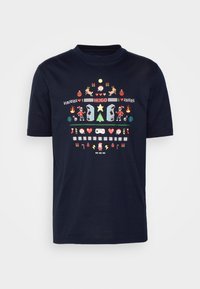 HUGO Triko s potiskem - dark blue