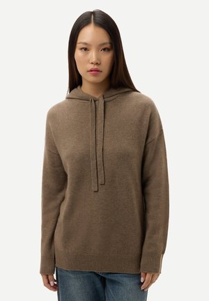 PULLOVER - Sweat à capuche - taupe