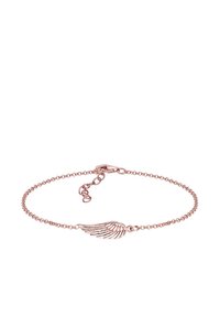 Roségold-Armband mit zarter Kette und flügelförmigem Charm. Verf�ügt über feine Glieder und einen Karabinerhaken für einen sicheren Verschluss.