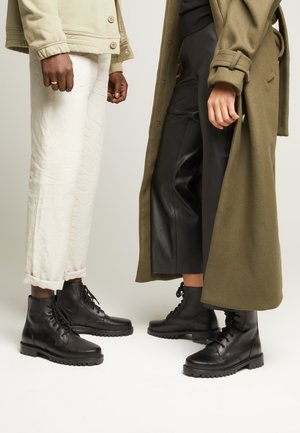 KEFF UNISEX - Lace-up ankle boots - black