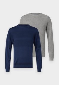 JACK & JONES Herren Strickpullover - Rippstrick Pullover Mit Crewneck
