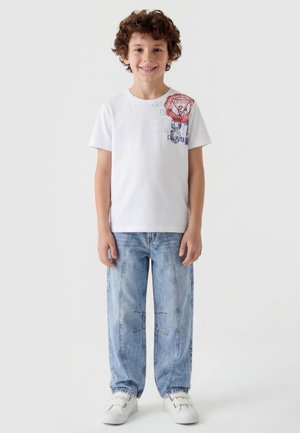 Guess, LOGO T-SHIRT - T-shirt imprimé - weiß