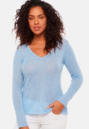 Mahogany FLAVIE - Strickpullover - azur blue chine