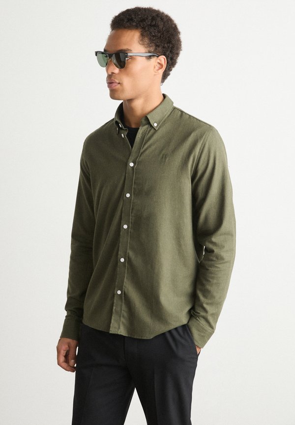 DESERT - Shirt - olive night melange