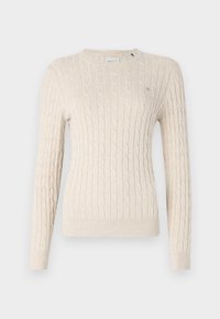 STRETCH C NECK - Pulover - seed melange