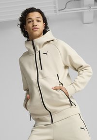 Puma TECH - Felpa con zip - desert dust