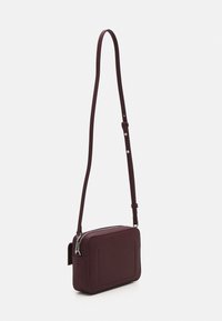 Calvin Klein LINEAR CAMERA BAG - Bandolera - oxblood