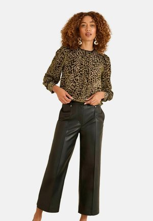REGULAR FIT  - Blus - lime green animal