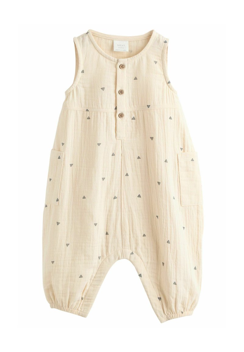 Next REGULAR FIT - Tuta jumpsuit - cream abstract print woven