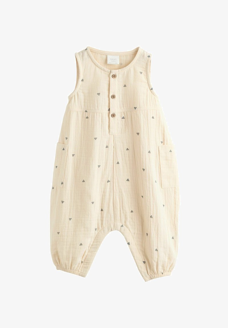 Next REGULAR FIT - Buksedragter - cream abstract print woven