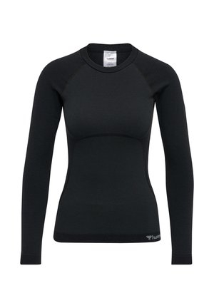Hummel SEAMLESS TIGHT  - Langærmet T-shirt - black melange