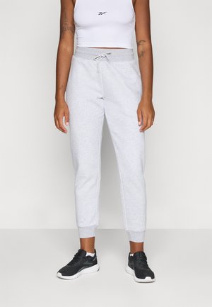 SMALL LOGO CUFFED PANTS - Treningo apatinė dalis - silver-coloured marl