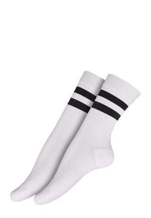 KOMPRESSION SNEAKER COSCIOUS RIBBED 2ER PACK - Sokken - white black