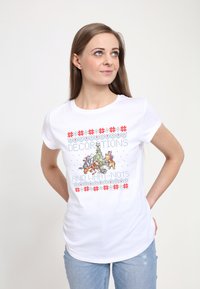 Henry Tiger WINNIE THE POOH POOH ISLE PATTERN - T-shirt z nadrukiem