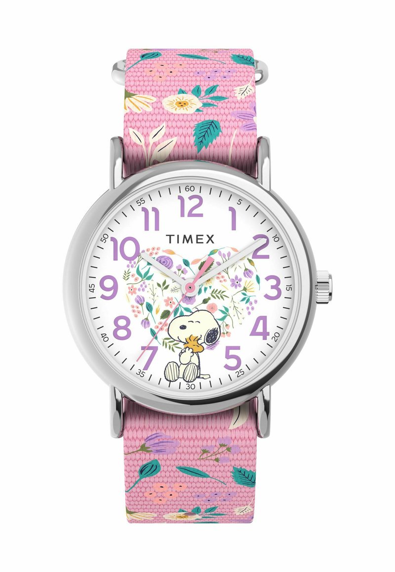 Timex WEEKENDER X PEANUTS IN BLOOM - Käekell - pink